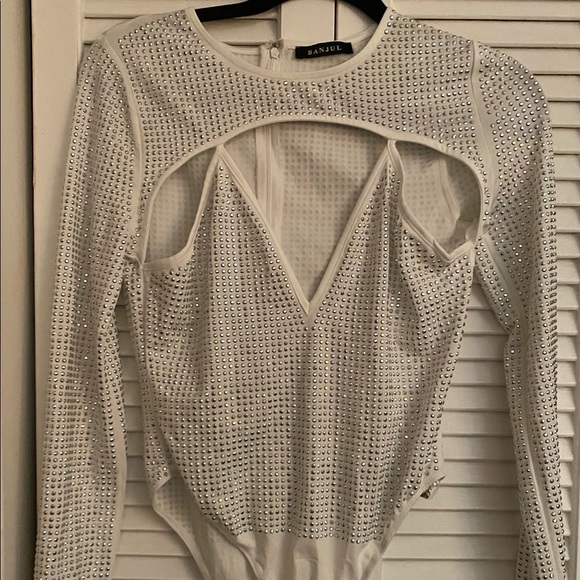 Rhinestone body suit dolls kill Banjul new - Picture 1 of 2